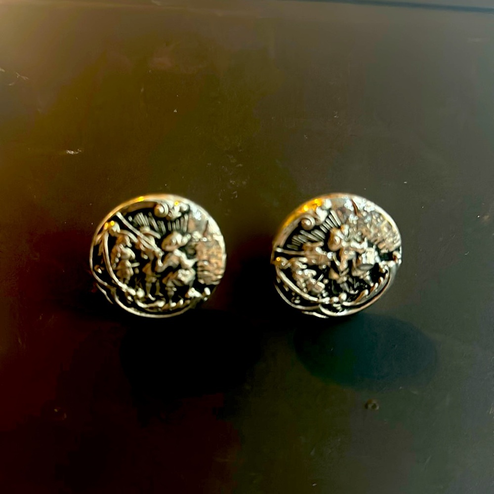 Metal Cufflinks Marching Army